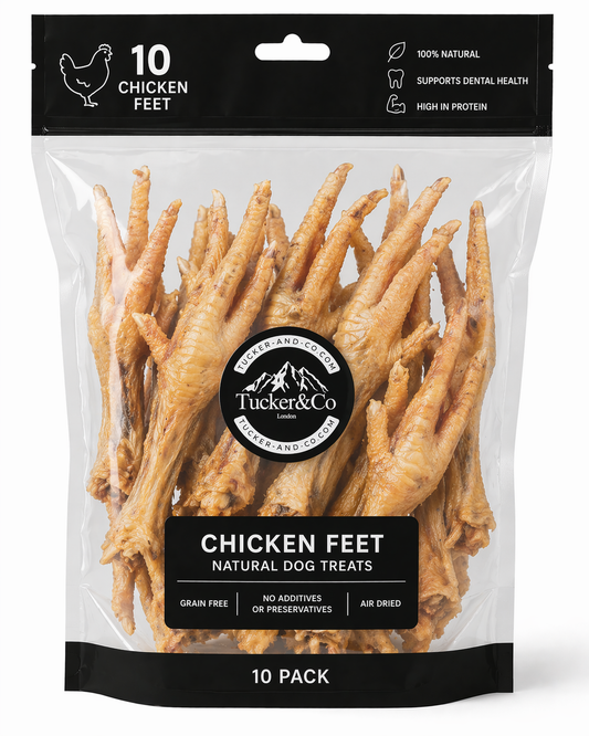 Natural Air Dried Chicken Feet - Pack of 10