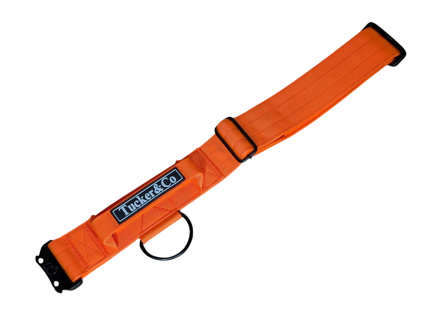 Tucker&Co Orange/Black Tactical Dog Collar.