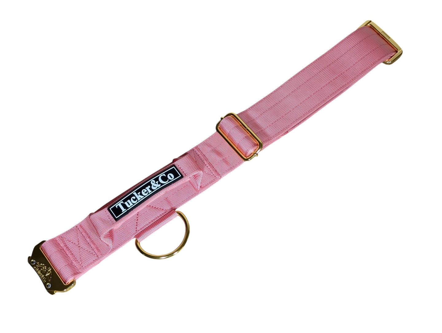 Tucker&Co Soft Pink Tactical Dog Collar.