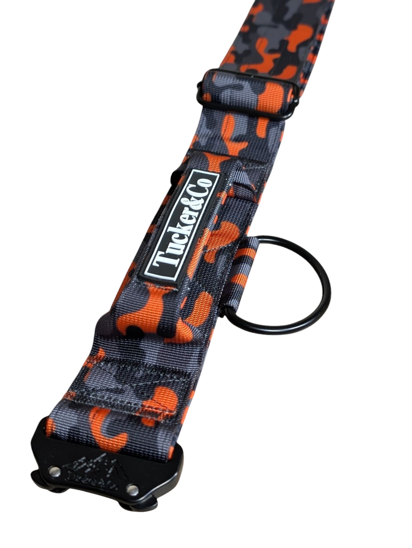 Tucker&Co Camo Orange Tactical Dog Collar.
