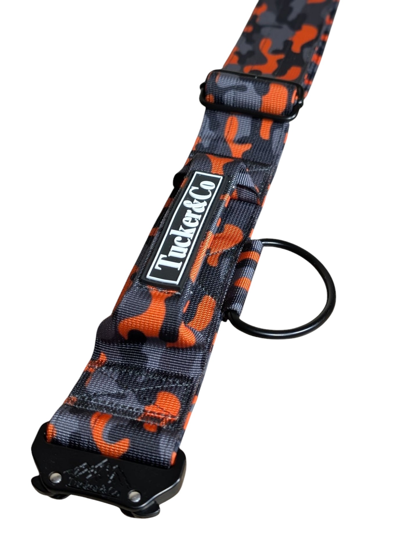 Tucker&Co Camo Orange Tactical Dog Collar.