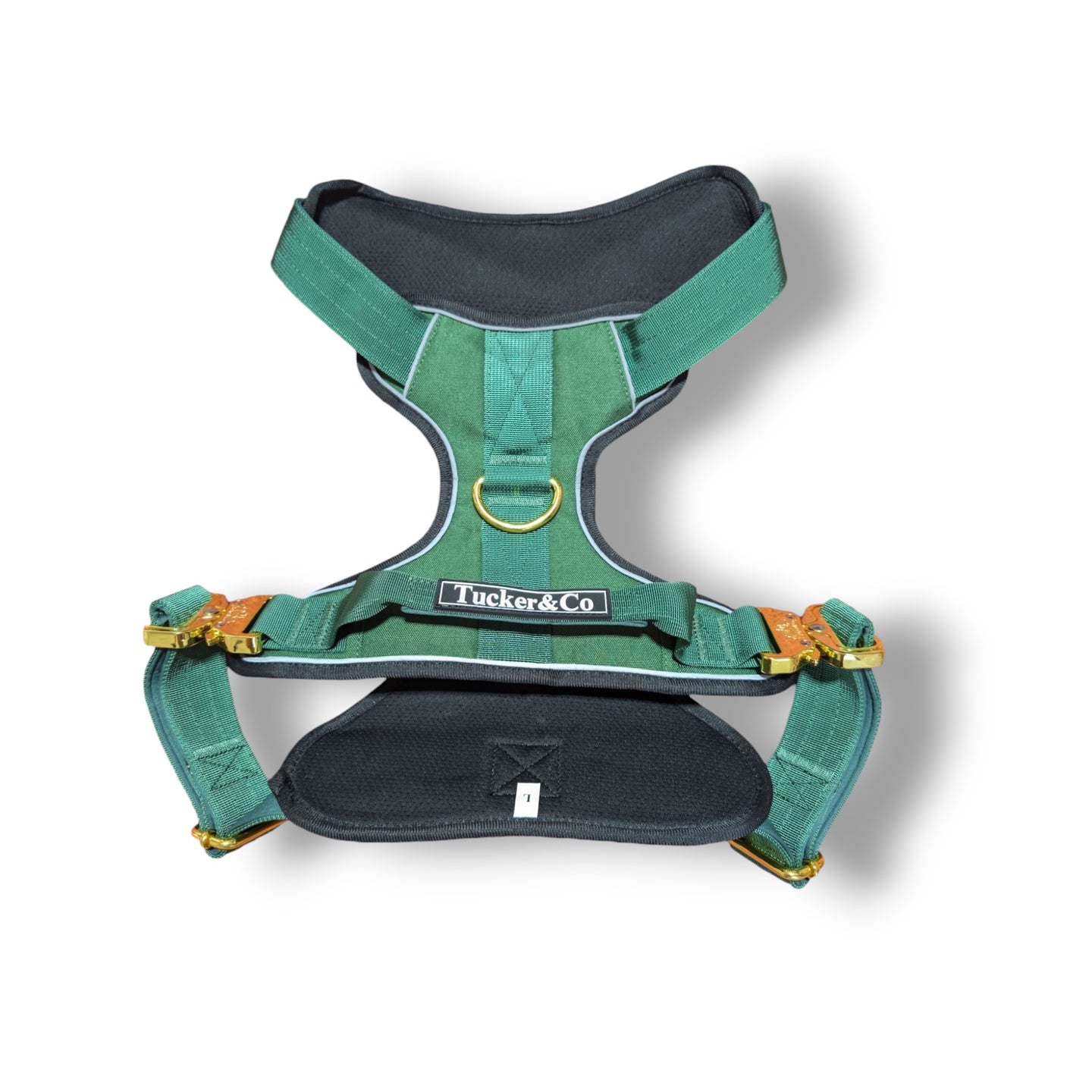 Tucker&Co Emerald Green Tactical Dog Harness.