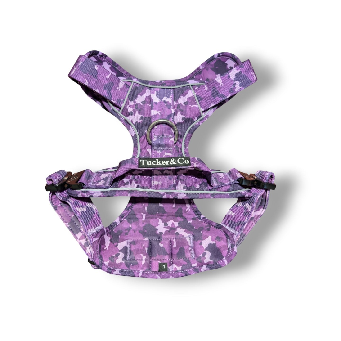 Tucker&Co Camo Purple Tactical Dog Harness.