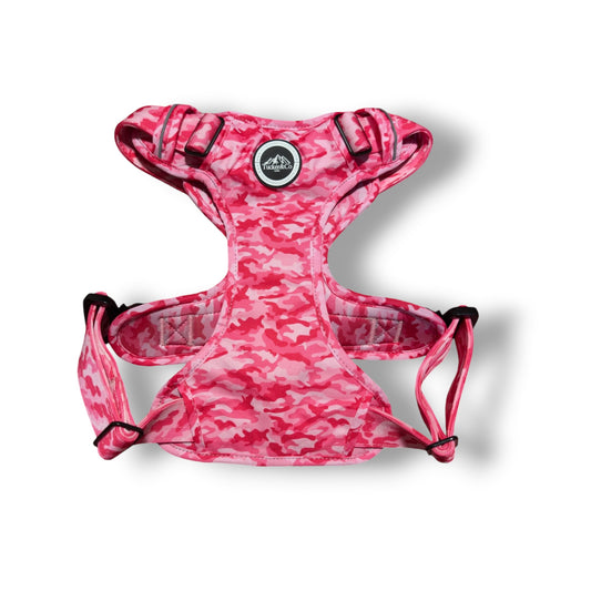 Tucker&Co Camo Pink Tactical Dog Harness.