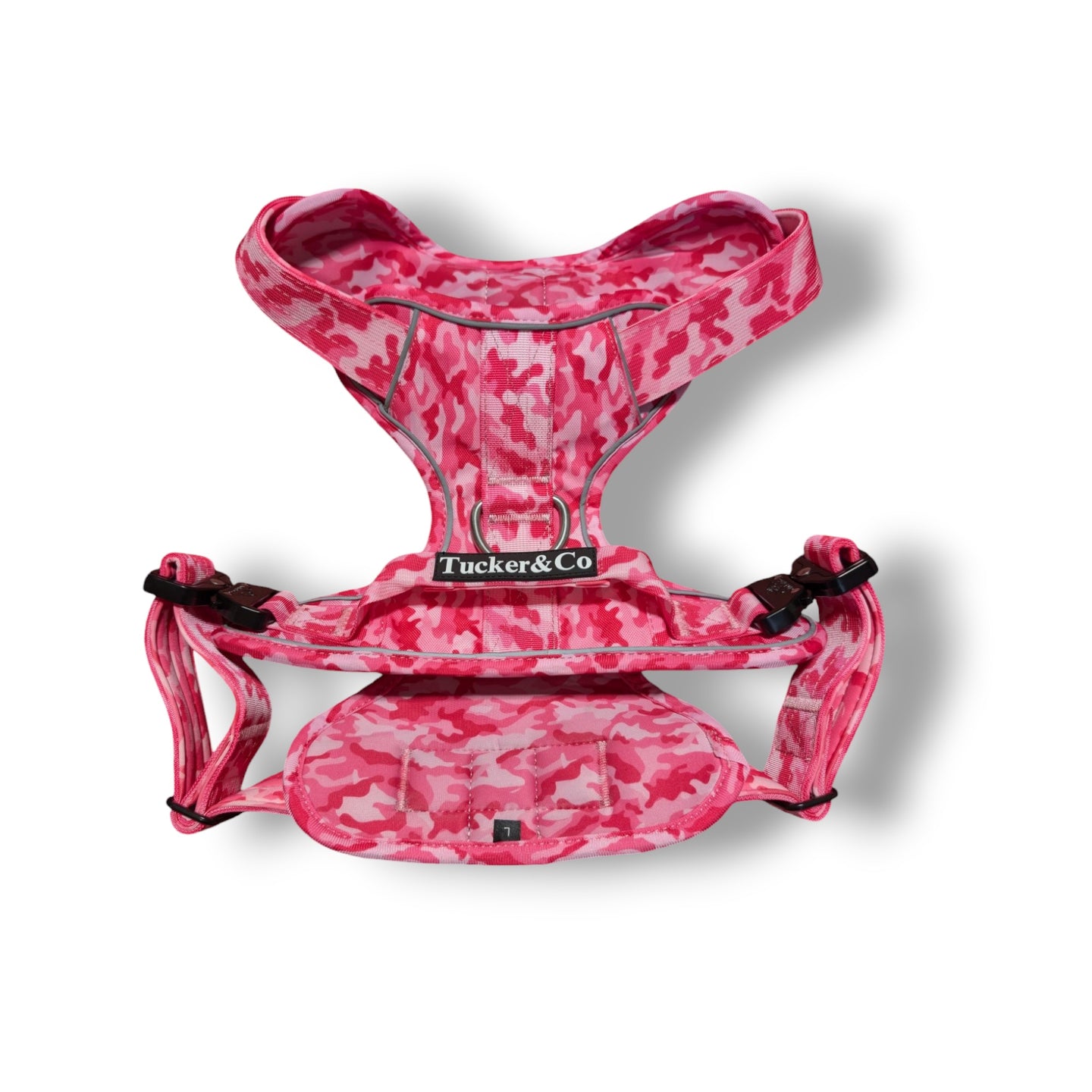 Tucker&Co Camo Pink Tactical Dog Harness.