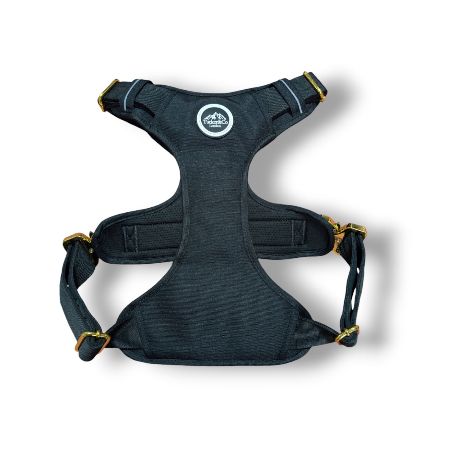 Tucker&Co Black/Gold Tactical Dog Harness.