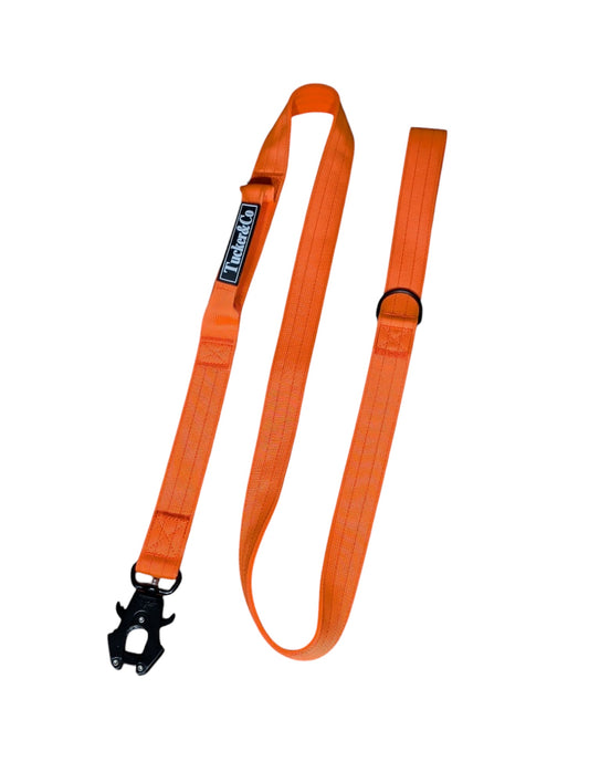 Tucker&Co Orange/Black Doubled Handled Tactical Lead.