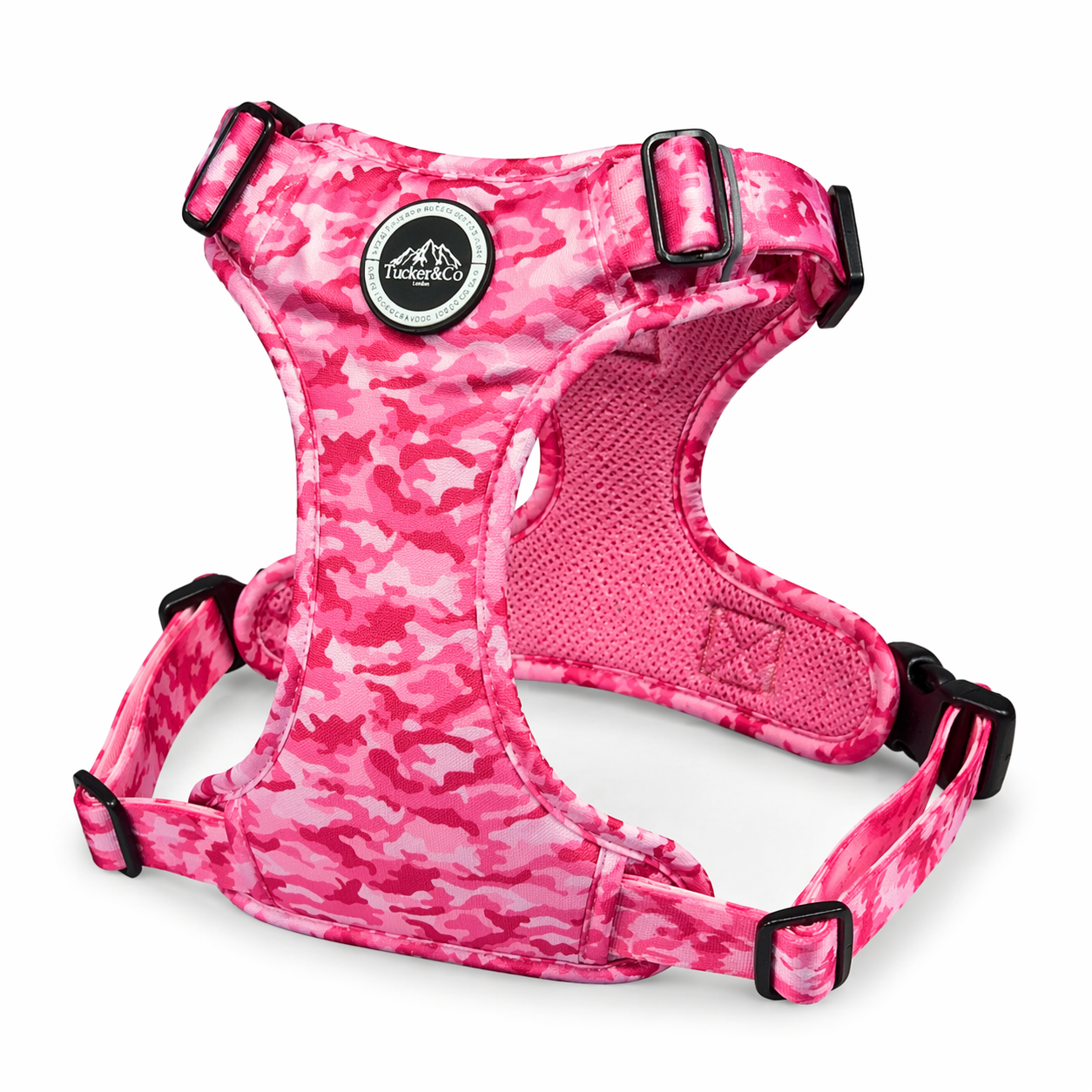 Tucker&Co Camo Pink Tactical Dog Harness.