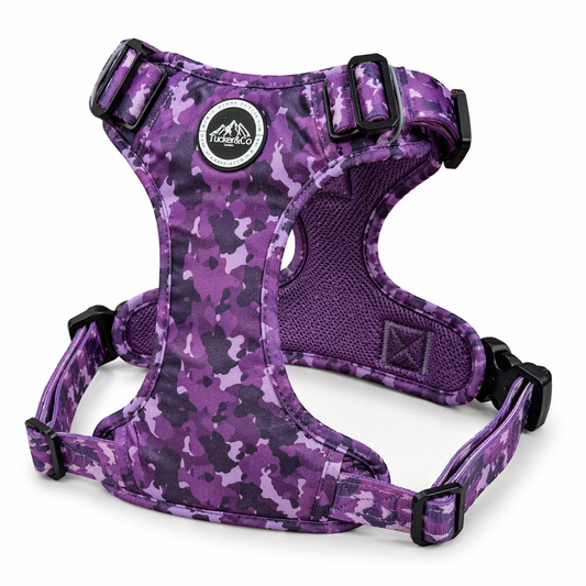 Tucker&Co Camo Purple Tactical Dog Harness.