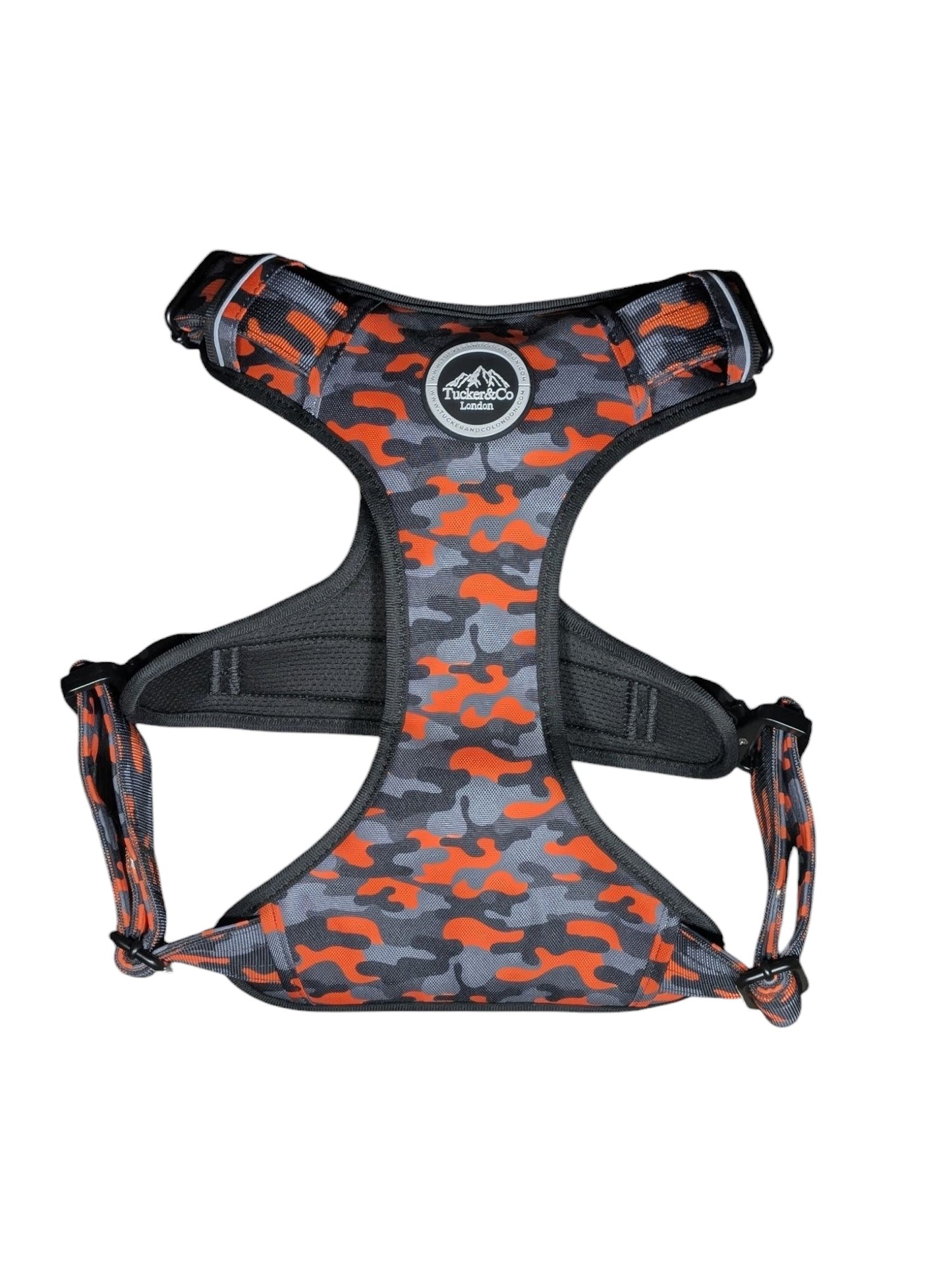 Tucker&Co Camo Orange Tactical Dog Harness.